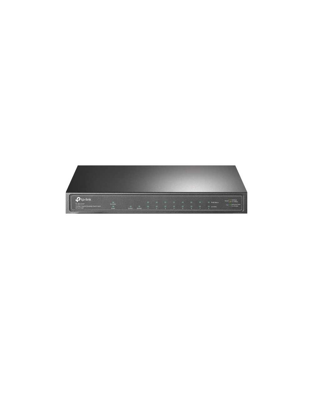 Le Switch TP-Link TL-SG1210P est un switch de bureau offrant 10 ports Gigabit, dont 8 ports PoE+ pour alimenter directement vos appareils réseau tels que des points d'accès sans fil, des caméras IP, et des téléphones VoIP. Ce switch combine des performances élevées et une gestion facile, idéal pour les petites entreprises ou les environnements professionnels.